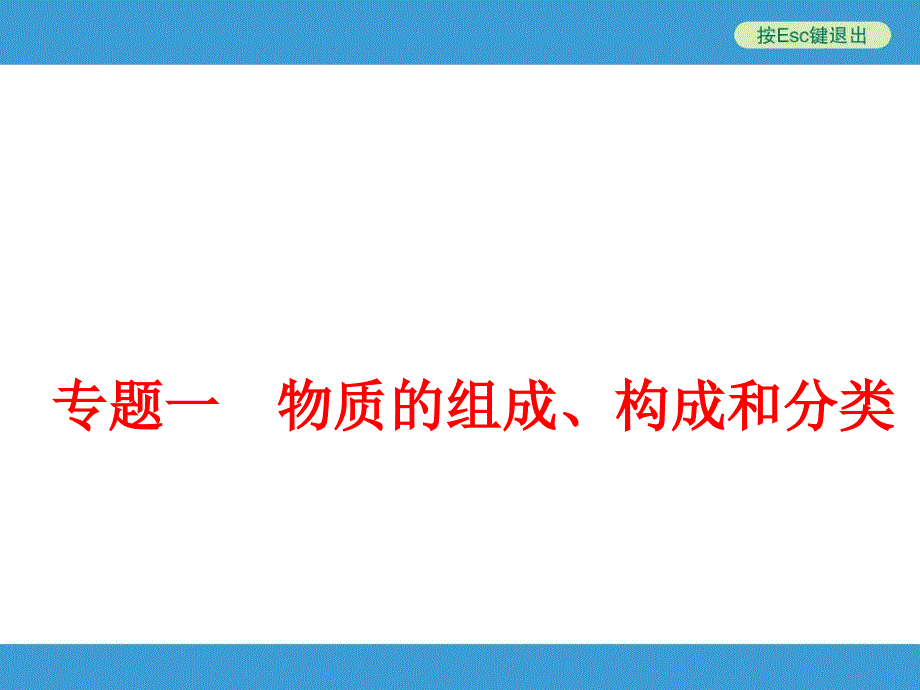 专题一物质的组成构成和分类50张ppt含13真题及原创题_第1页