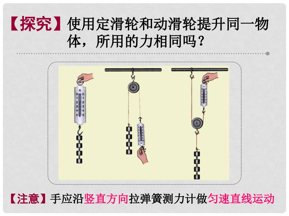 江苏省高邮市九年级物理上册 11.2 滑轮课件 （新版）苏科版_第4页