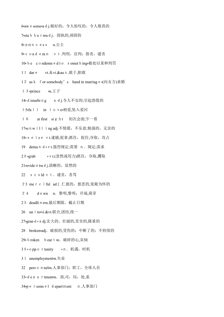 新版牛津高中英语模块八词汇表_第4页