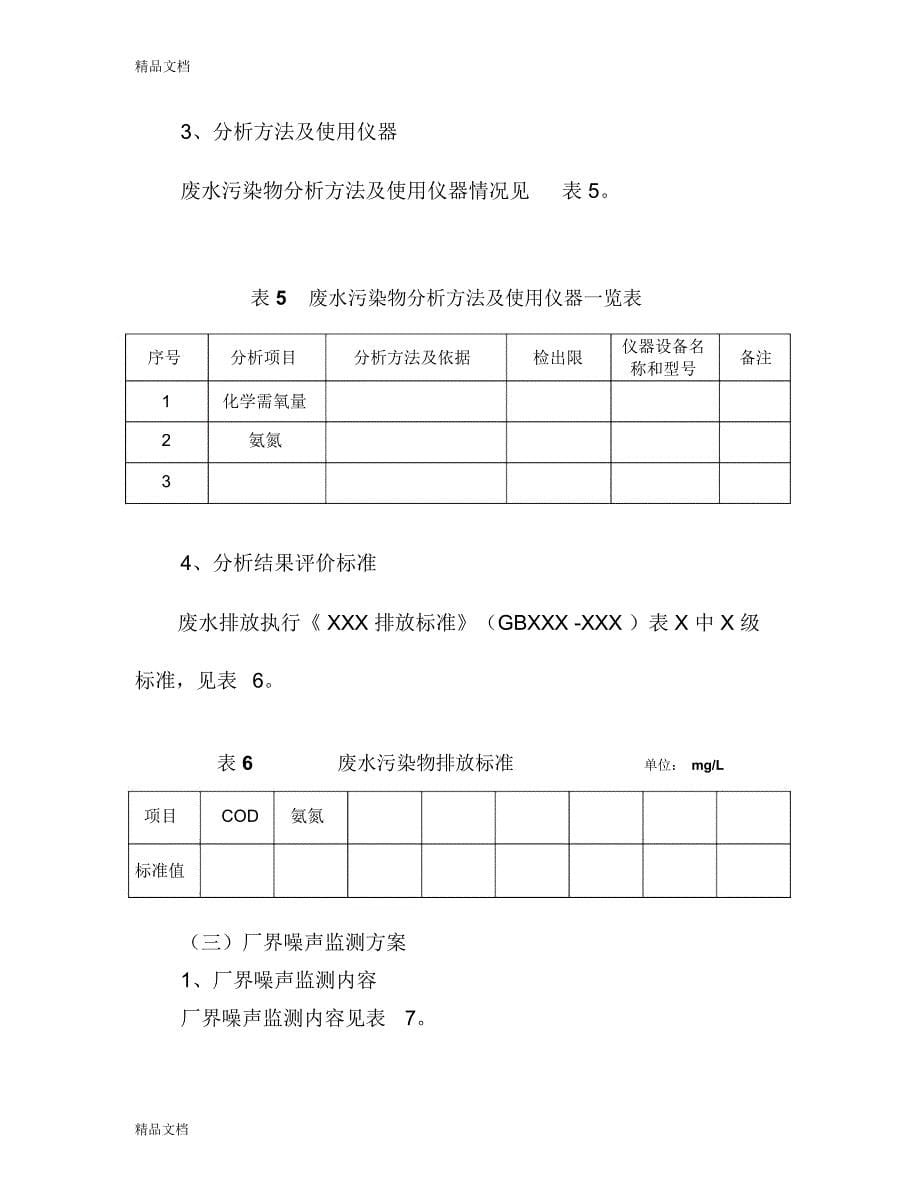 企业自行监测方案格式复习课程_第5页