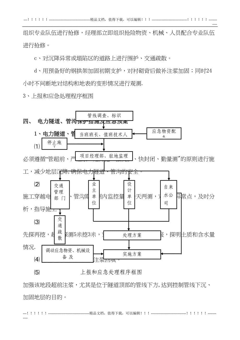 各种地下管线应急预案(DOC 10页)_第5页