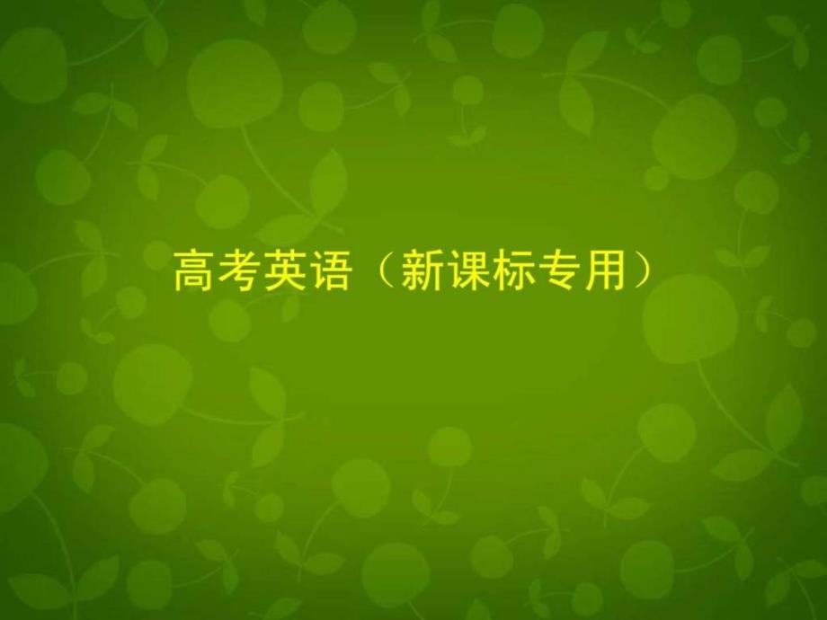 高考英语专题八情态动词和虚拟语气复习课件B_第1页