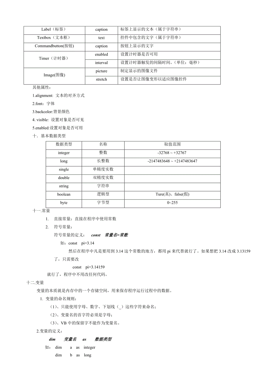 信息技术学业水平考试知识点VB_第2页