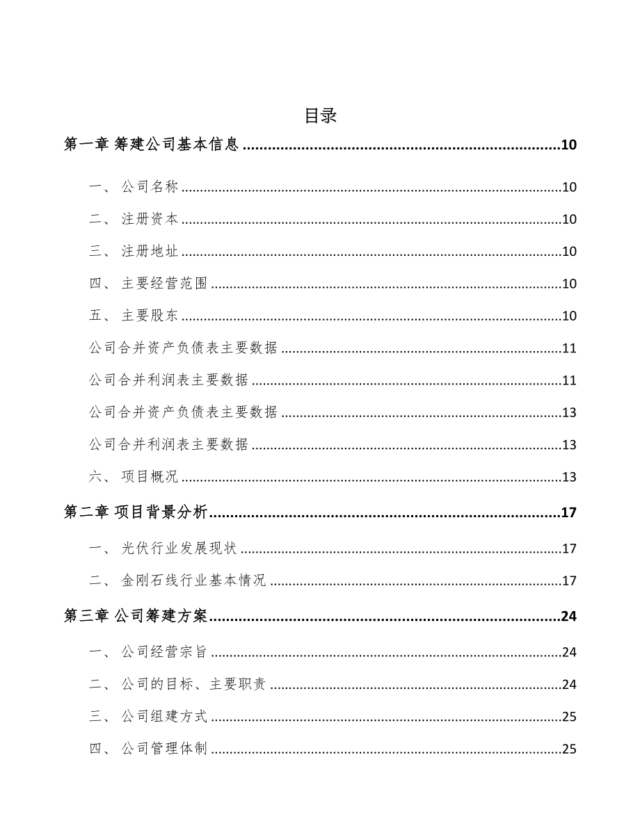 山西关于成立电镀金刚石线公司可行性报告(DOC 95页)_第2页