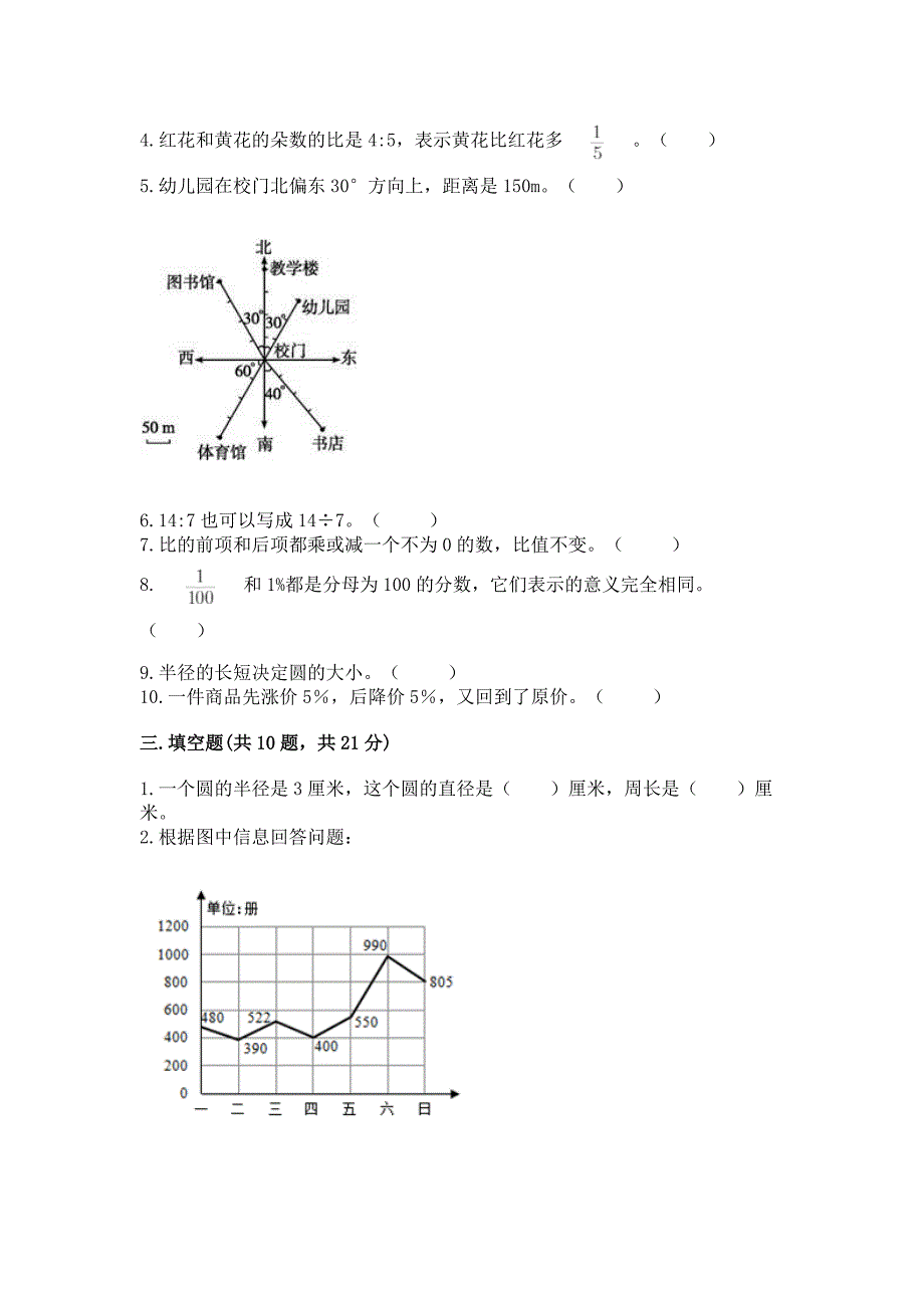 人教版小学数学六年级上册重点题型专项练习(网校专用)word版.docx_第3页