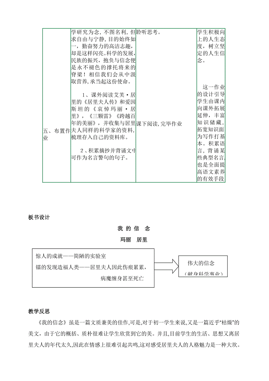 《我的信念》教学设计_第4页