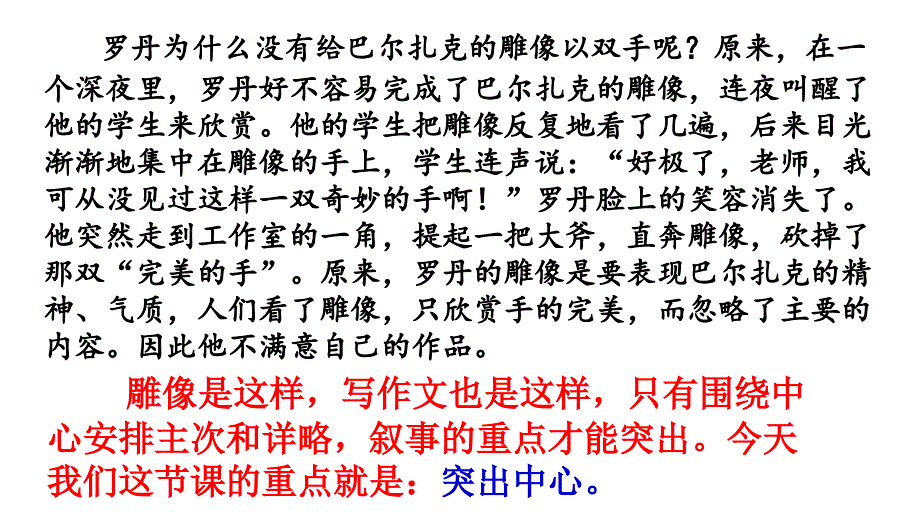 写作五：如何突出中心(课件)_第3页