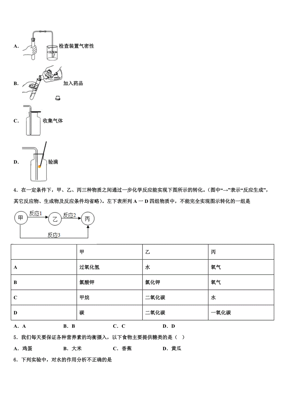 浙江省宁波外国语学校2023年中考四模化学试题（含解析）.doc_第2页