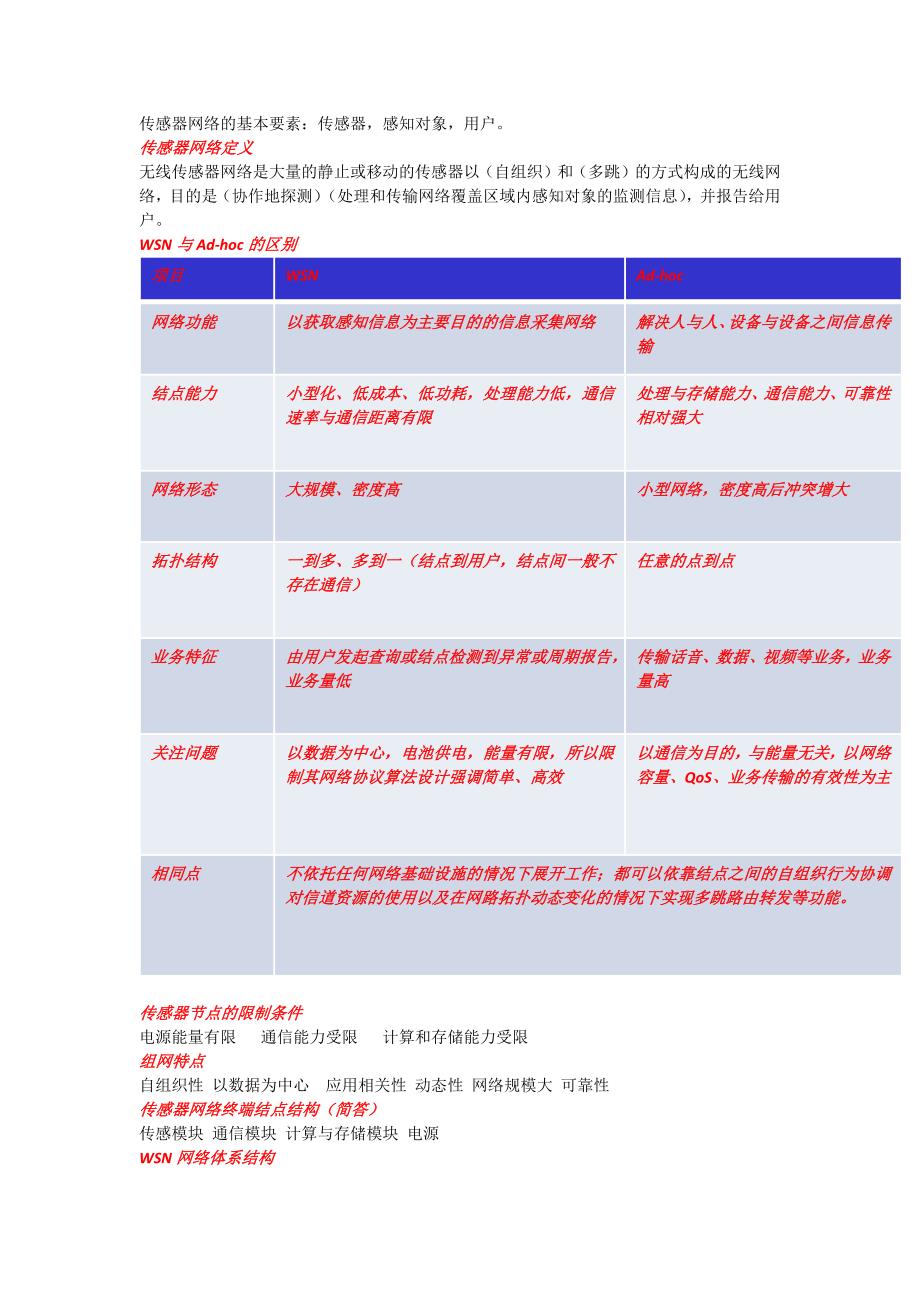 传感器网络知识点汇总.docx_第1页