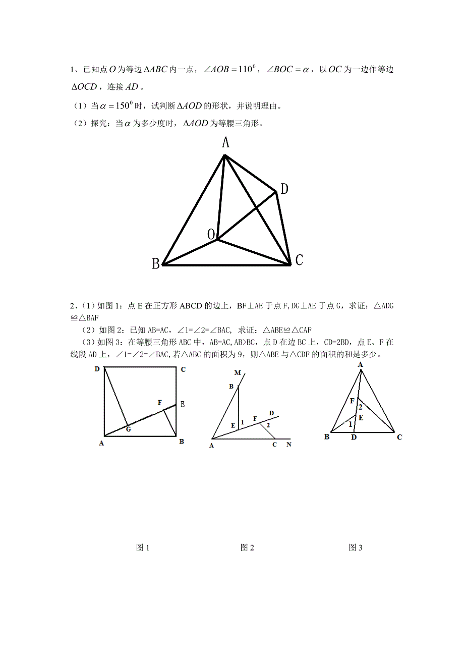 八年级数学上册压轴题专题练习_第1页