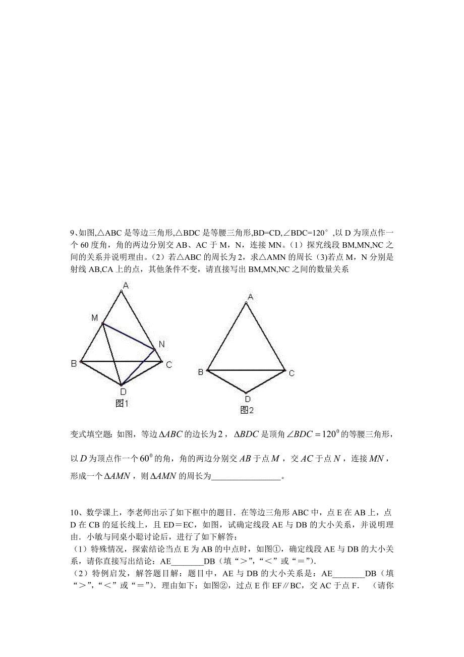 八年级数学上册压轴题专题练习_第5页