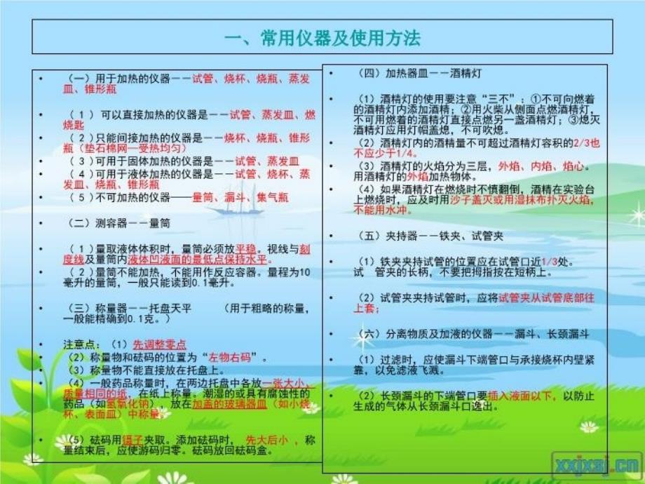 人教版初三化学知识点归纳教学资料_第4页