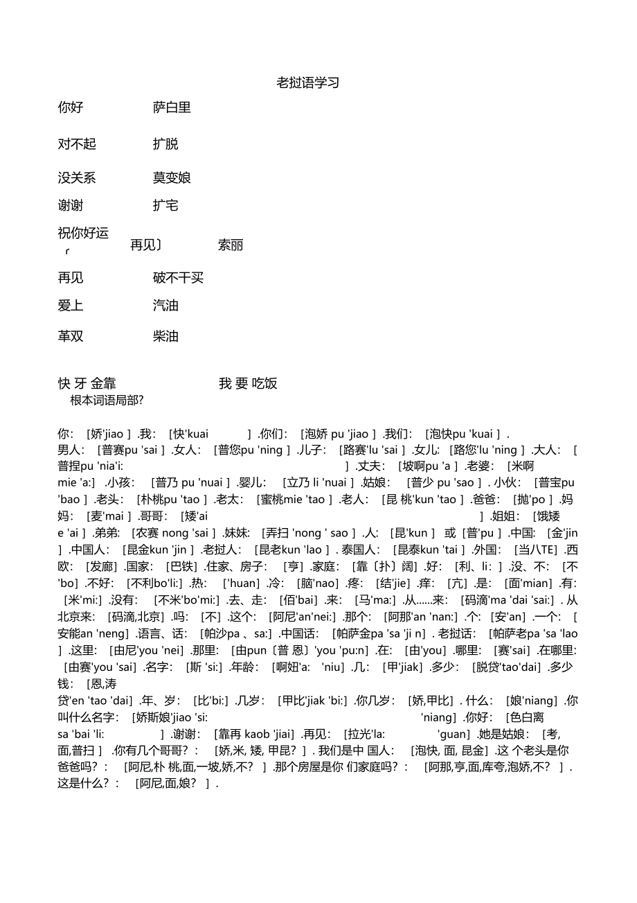 怎样学习老挝语_第1页