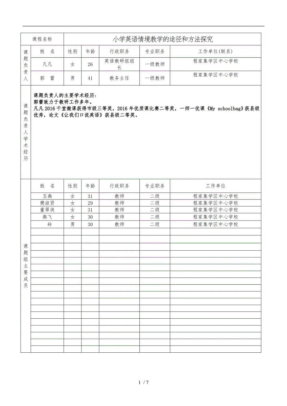 省级课题立项申请书英语_第2页