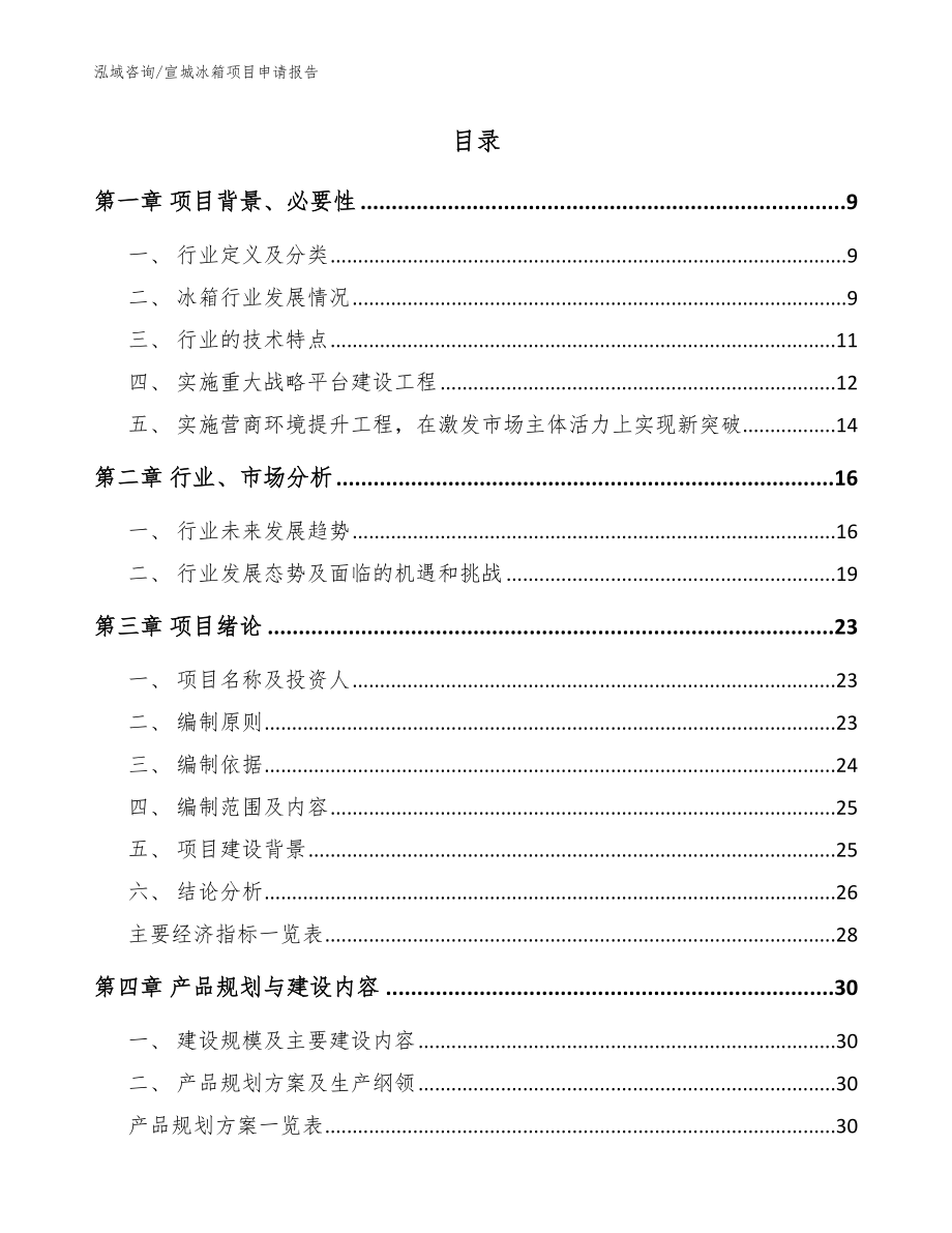 宣城冰箱项目申请报告【范文】_第2页