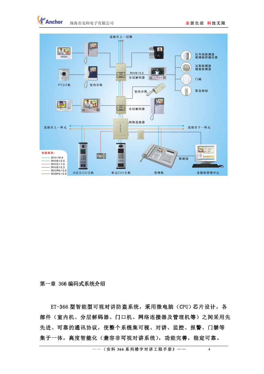 安科366系列楼宇对讲工程手册(新)_第4页