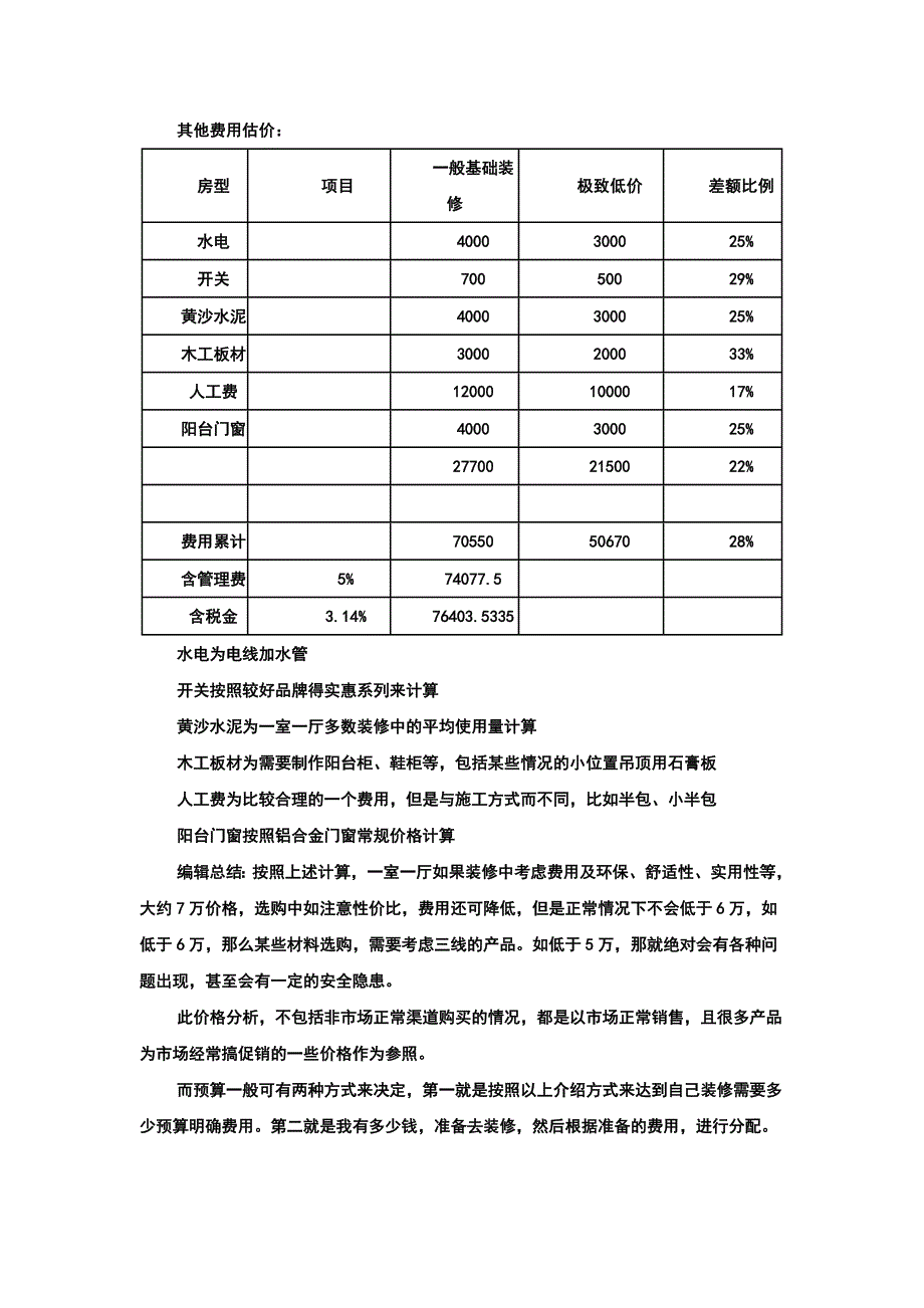 装修扫盲之精准定预算慧眼识报价_第5页