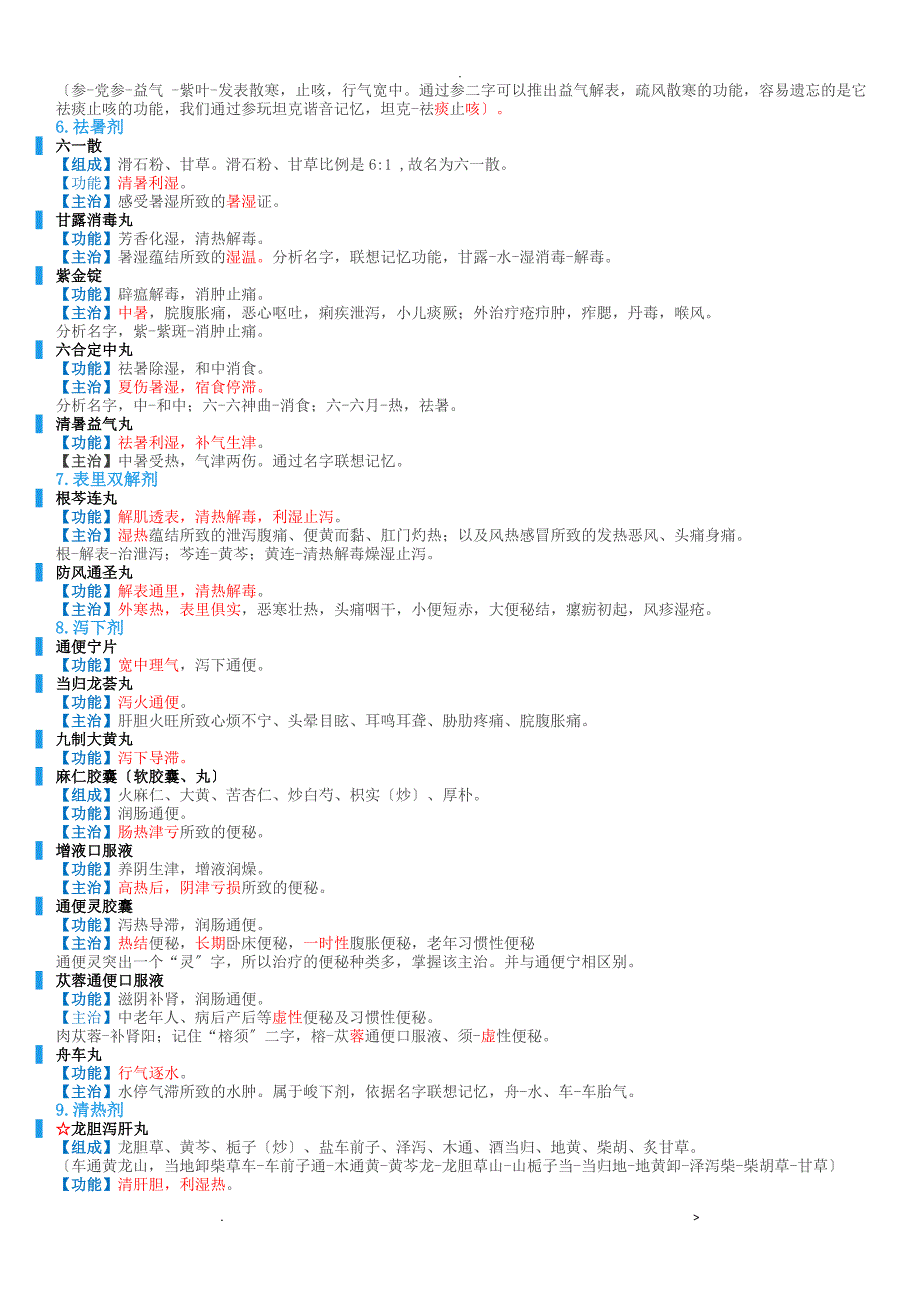 执业中药师药学专业知识二中成药考点_第2页