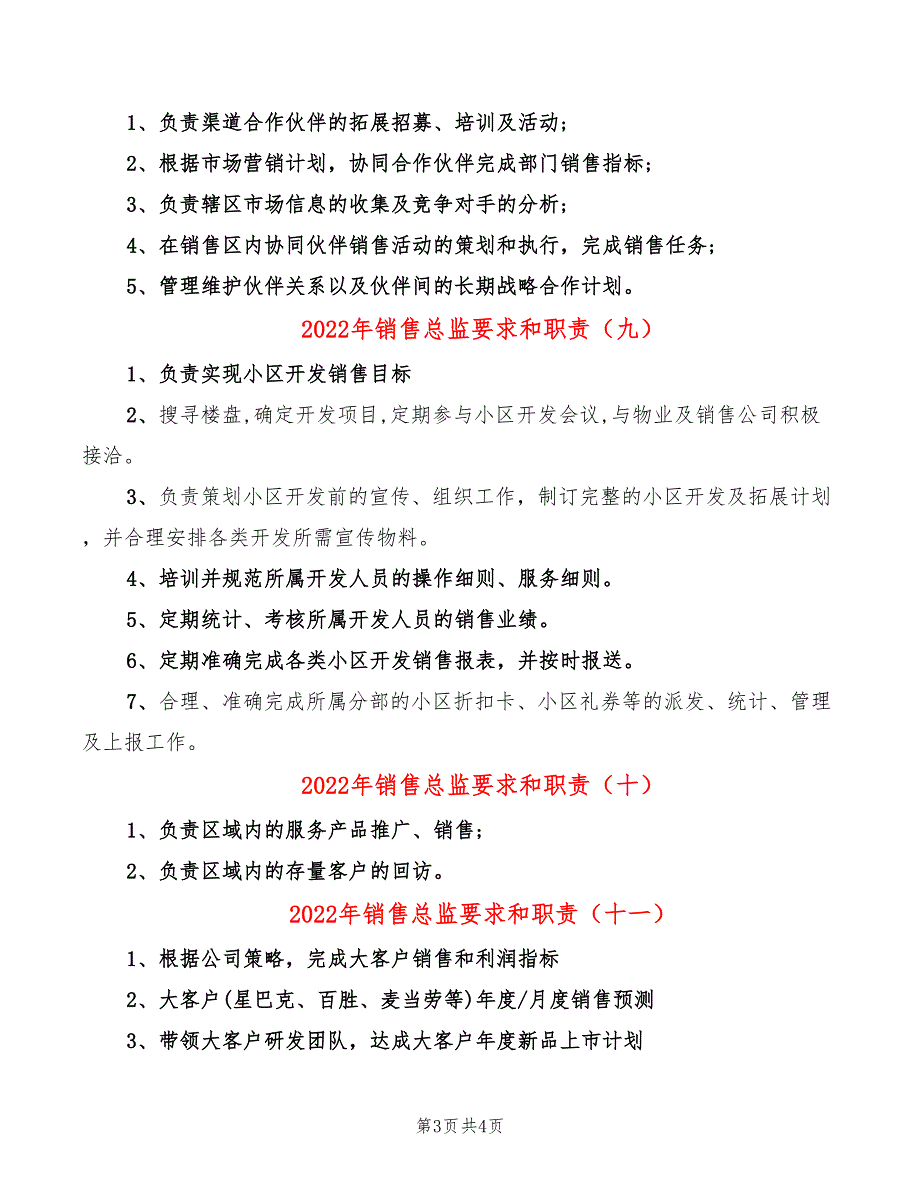 2022年销售总监要求和职责_第3页