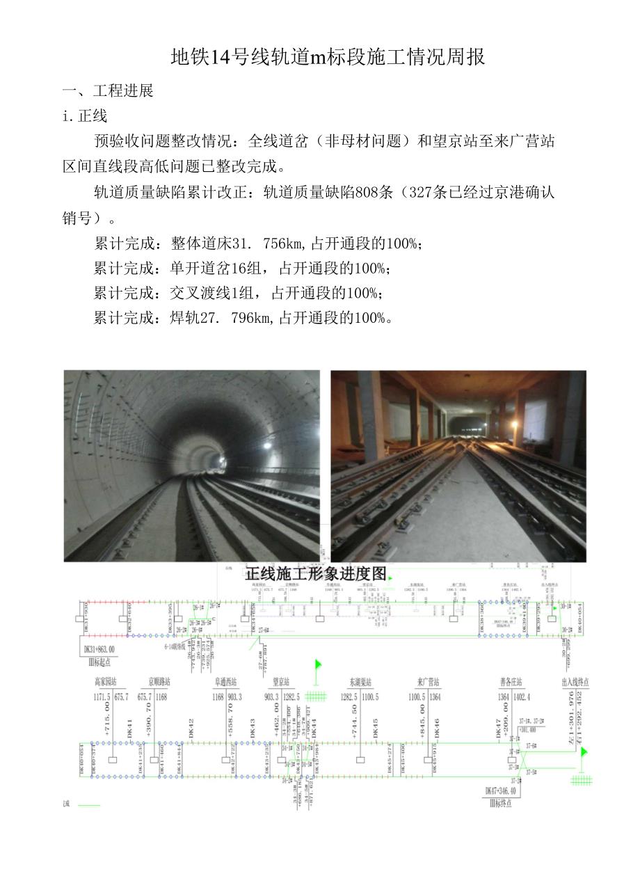 轨道施工情况周报2014-9-11_第1页