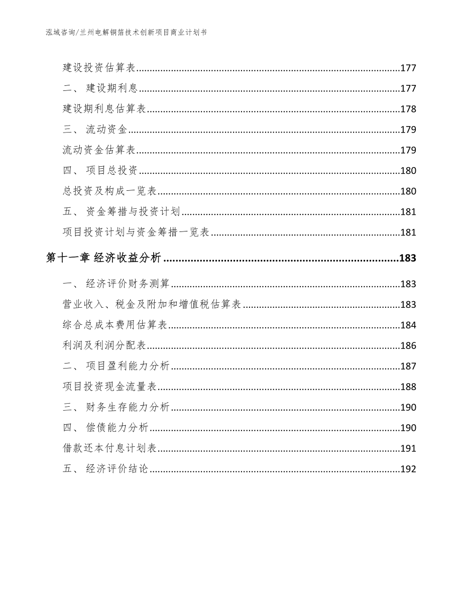 兰州电解铜箔技术创新项目商业计划书模板范文_第4页