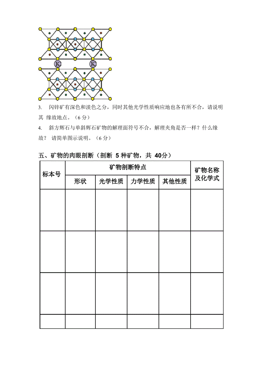 矿物学试题_第4页