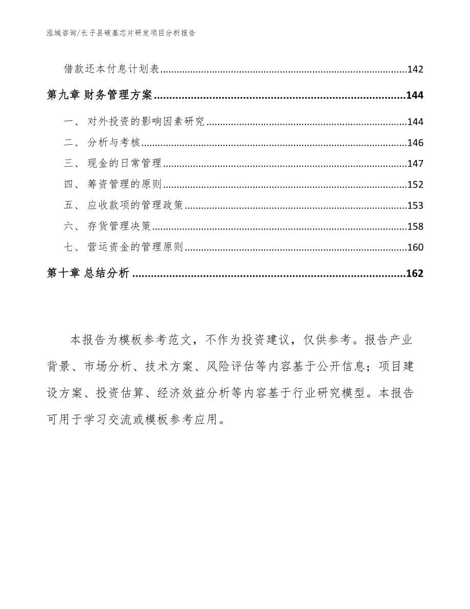 长子县碳基芯片研发项目分析报告【范文】_第5页