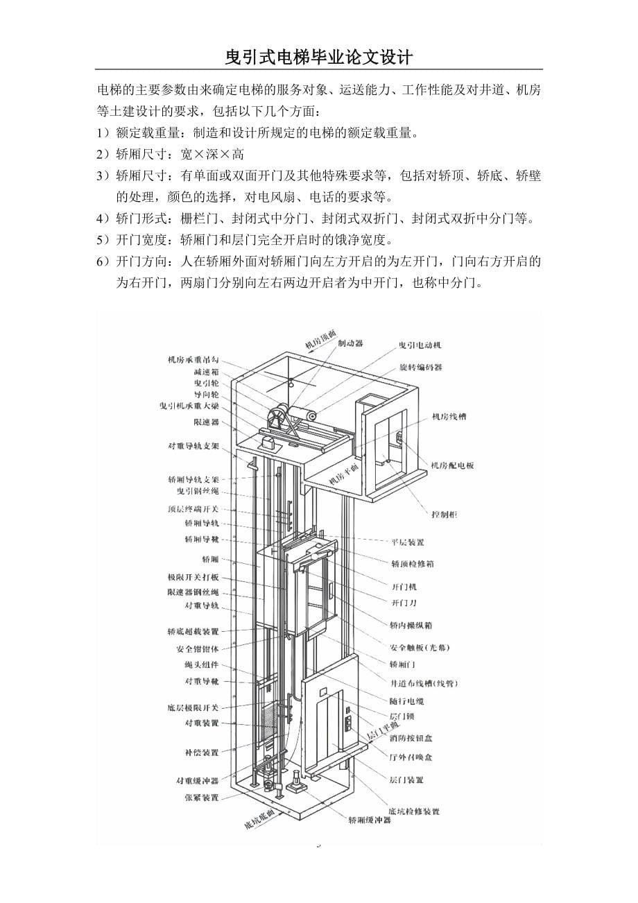 曳引式电梯毕业论文.doc_第5页