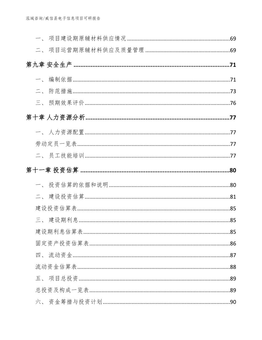 威信县电子信息项目可研报告_第4页