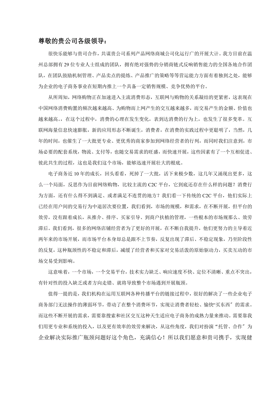 网络商城运营专家项目公司化运作计划书_第2页