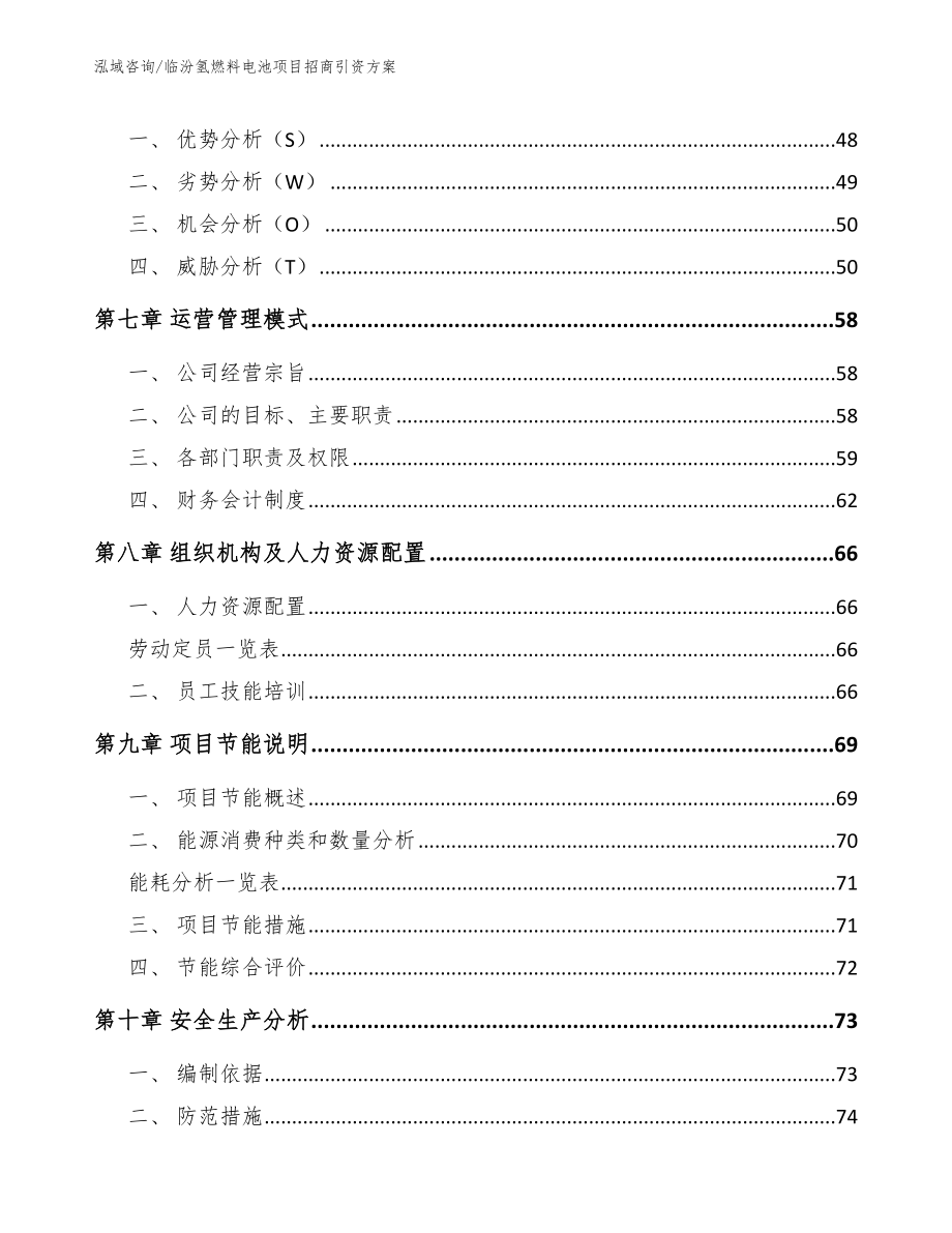 临汾氢燃料电池项目招商引资方案【模板参考】_第4页