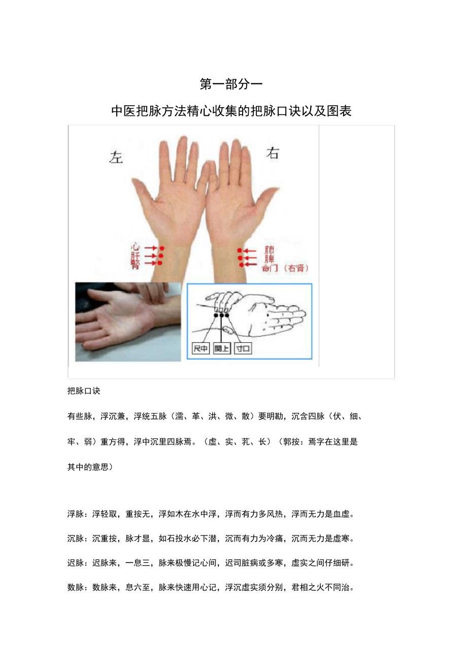 中医把脉原理技巧汇总_第1页