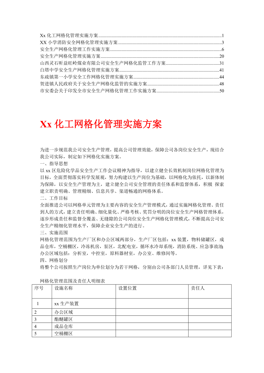 安全生产网格化管理实施方案【精华】5.doc_第1页