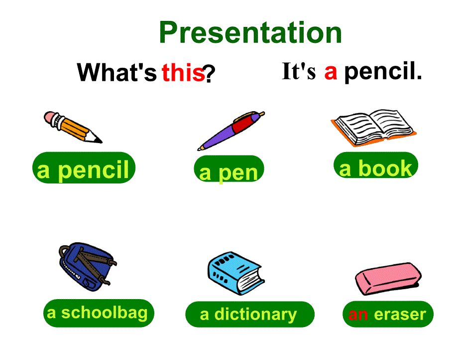 人教版七年级英语上册教学课件StarterUnit3whatcolorisitUnit3Isthisyourpencil2_第3页