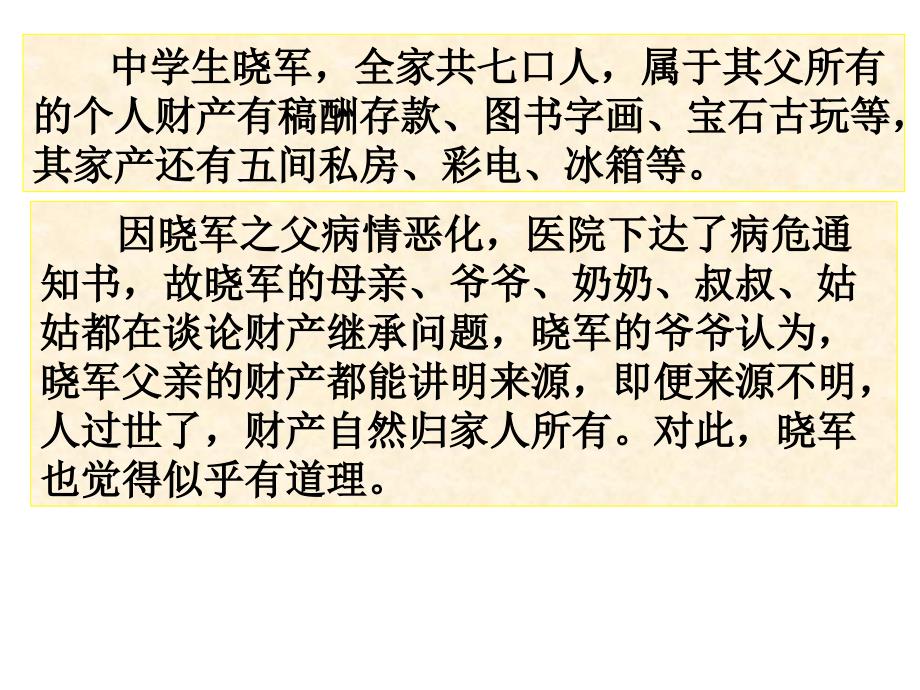 八年级政治《财产留给谁》课件_第2页