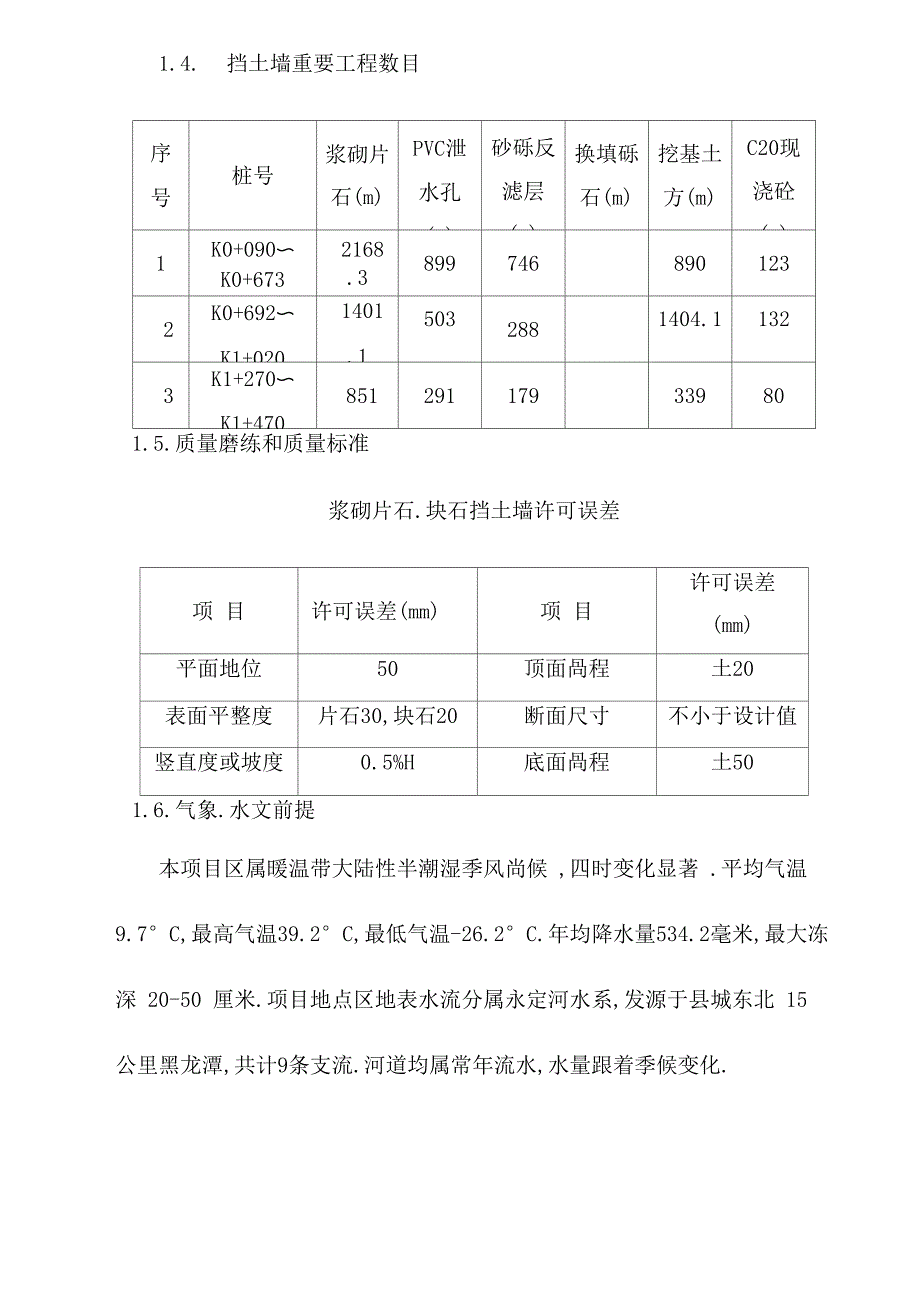 M75浆砌片石挡土墙施工方案_第2页