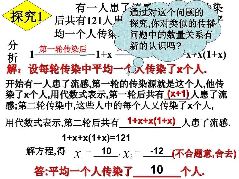 新人教版九上22.3实际问题与一元二次方程课件_第5页