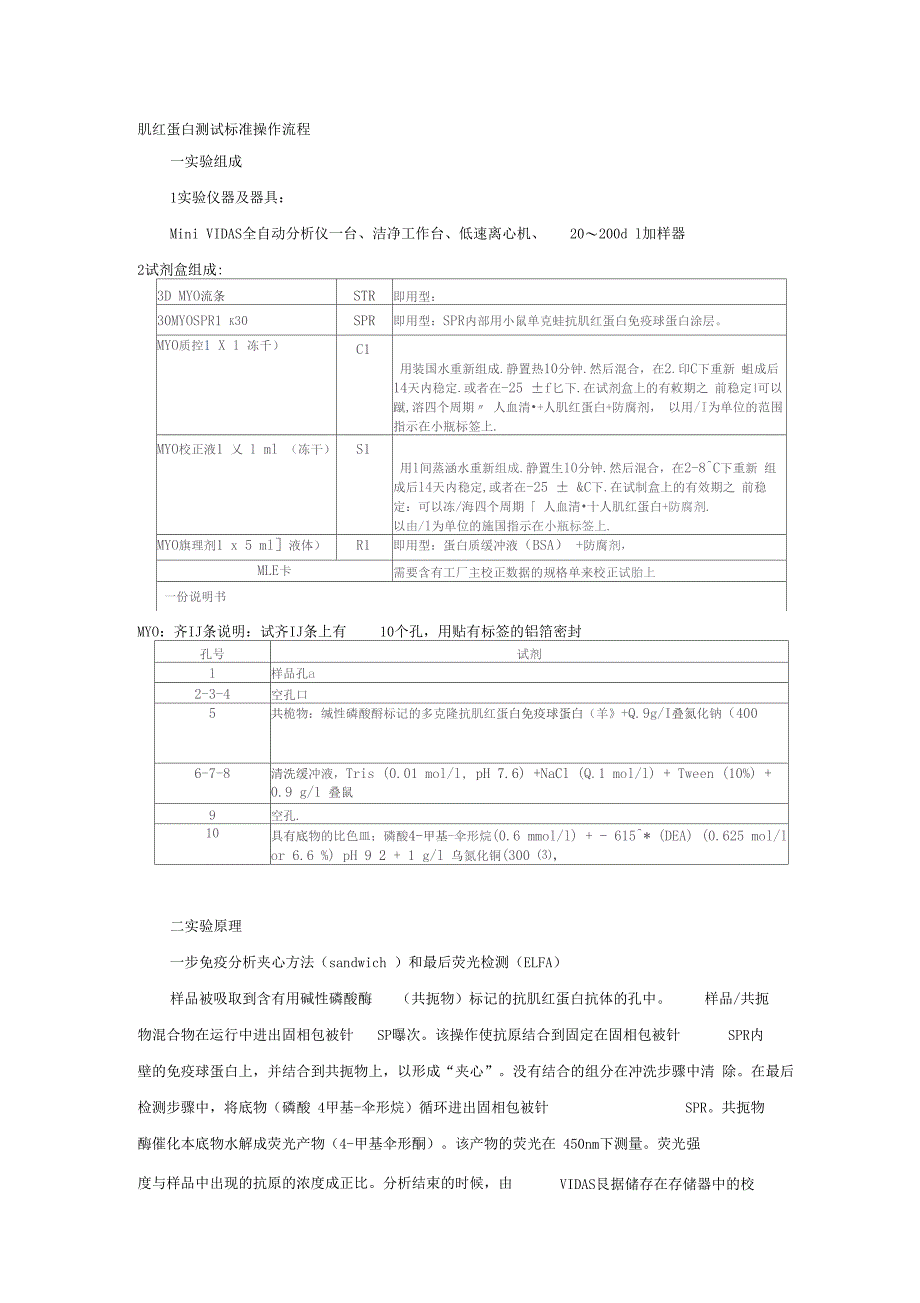 肌红蛋白测试标准操作流程_第1页