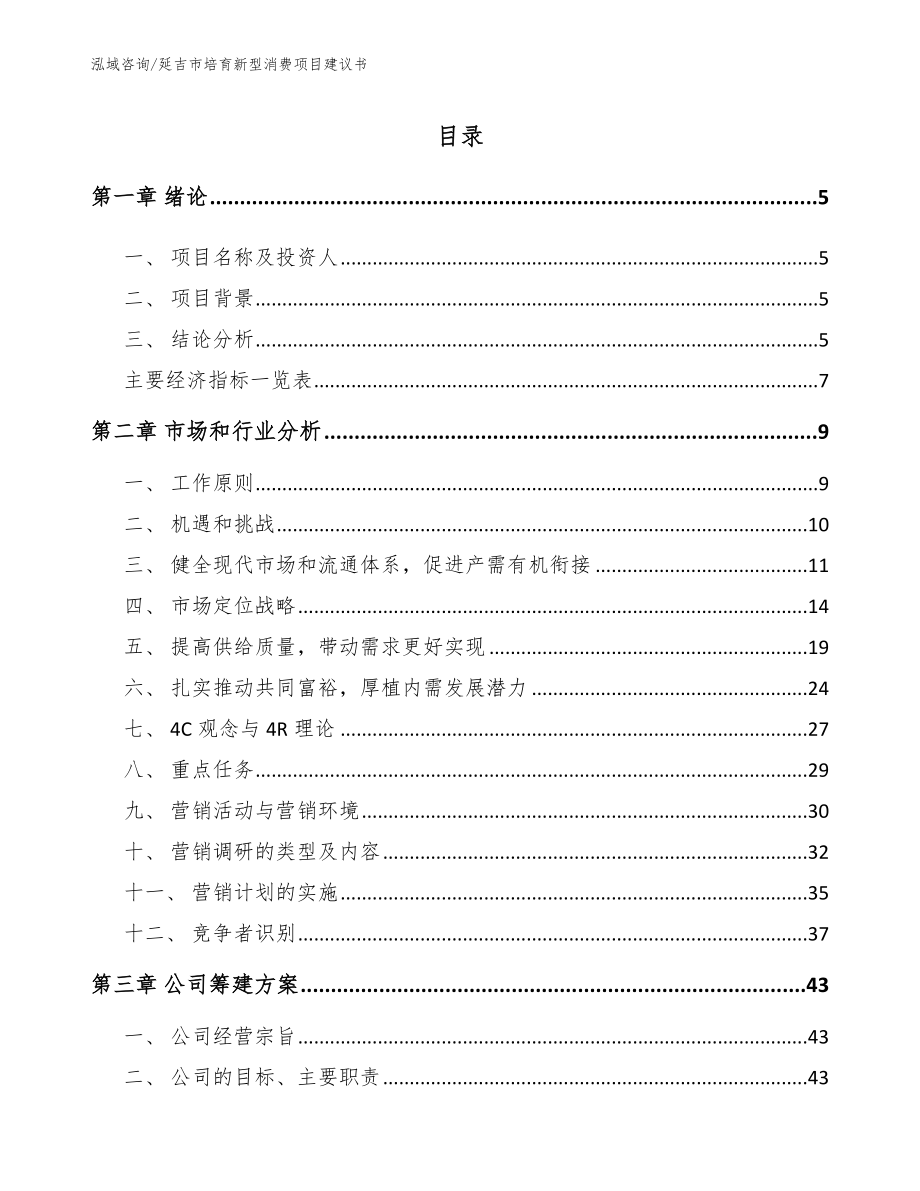 延吉市培育新型消费项目建议书_第1页