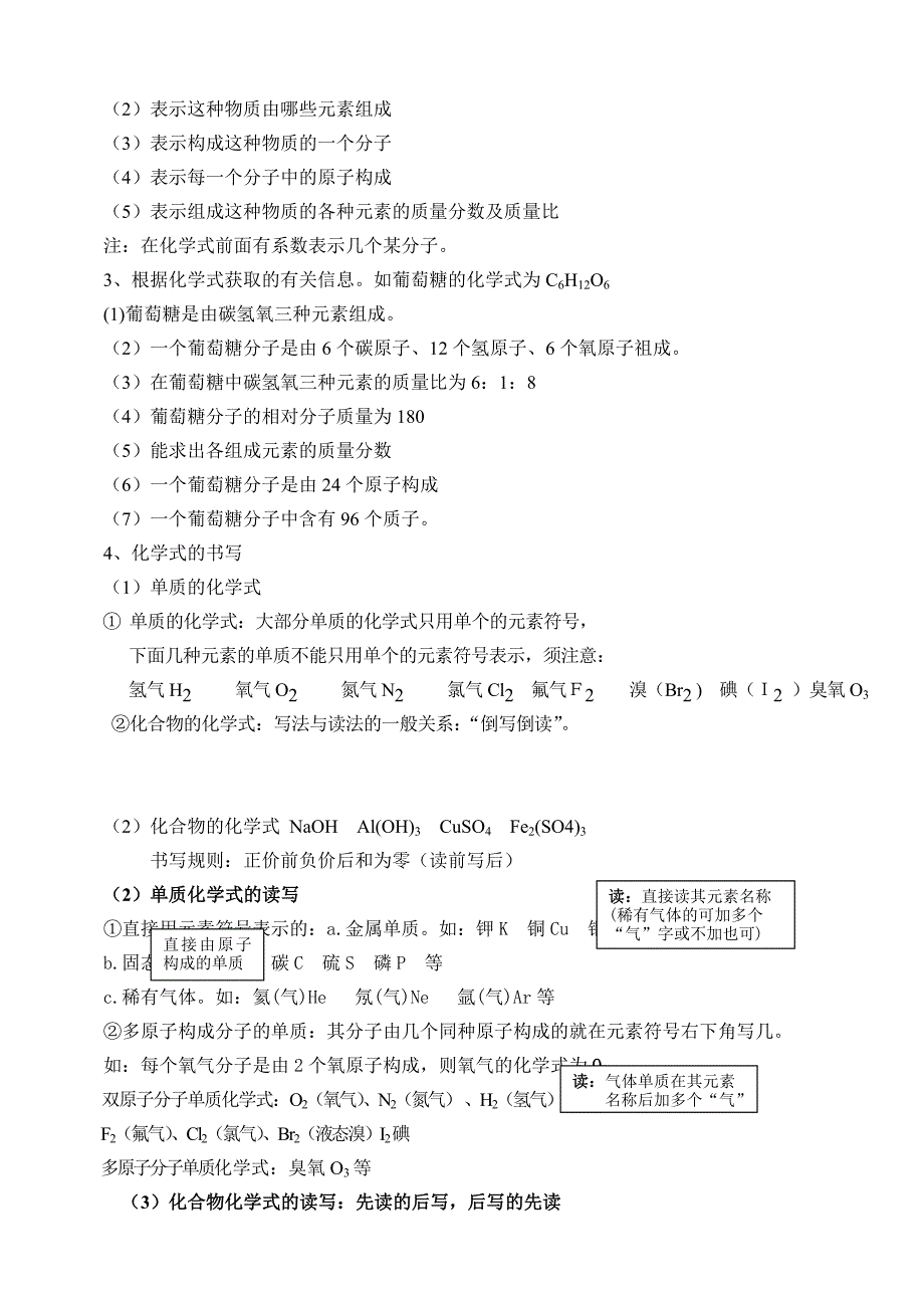 化学用语知识点归纳_第3页