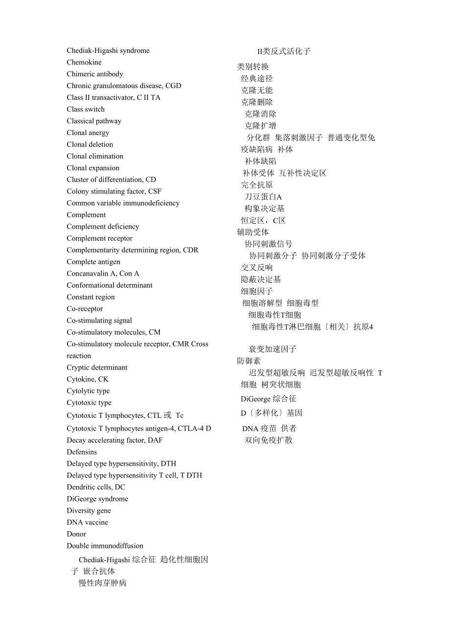 医学免疫学英文词汇_第3页