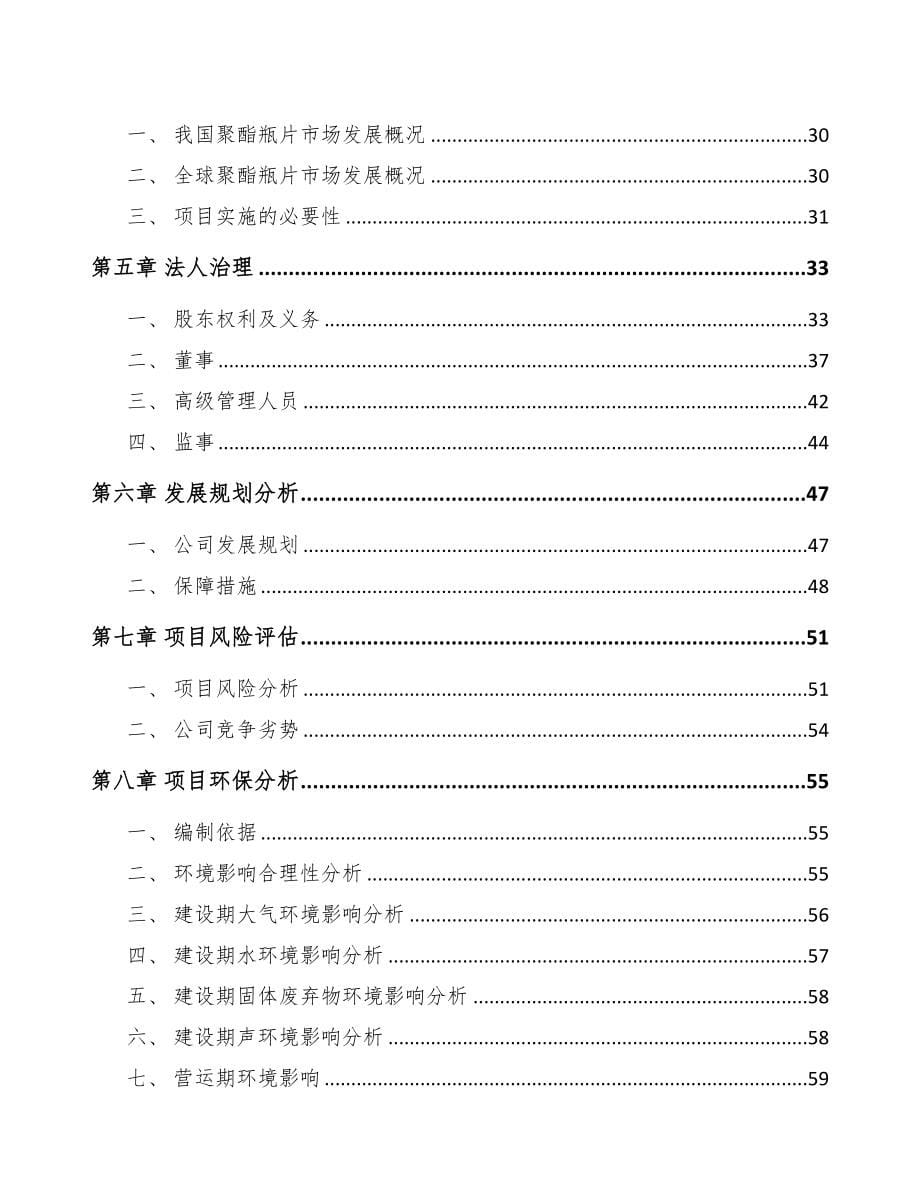 杭州关于成立聚酯材料公司可行性研究报告(DOC 99页)_第5页