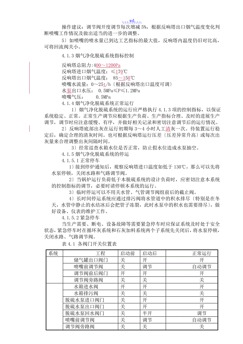 全新半干法脱硫系统操作规程(2018版本)_第3页