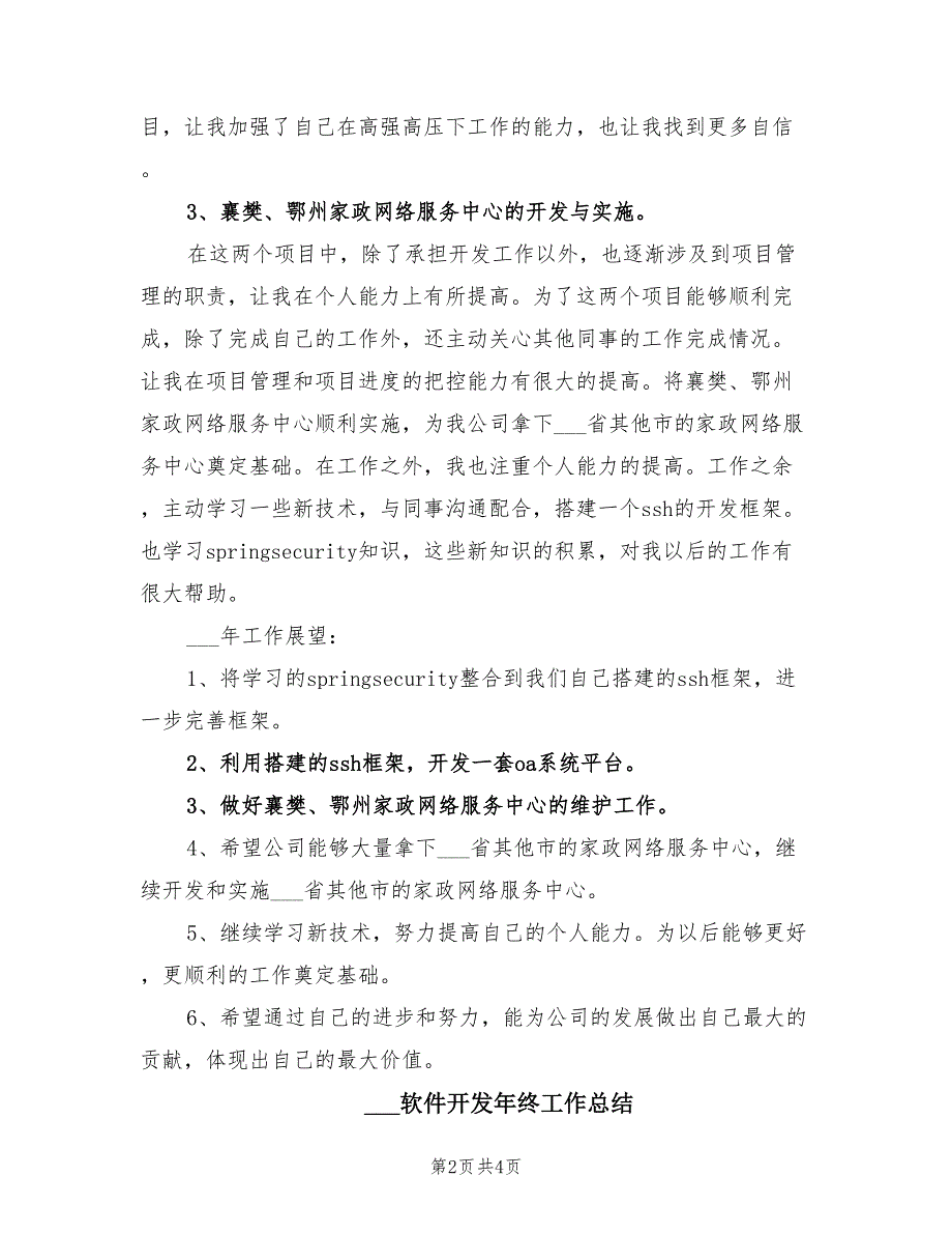 2021软件开发年度工作总结_第2页