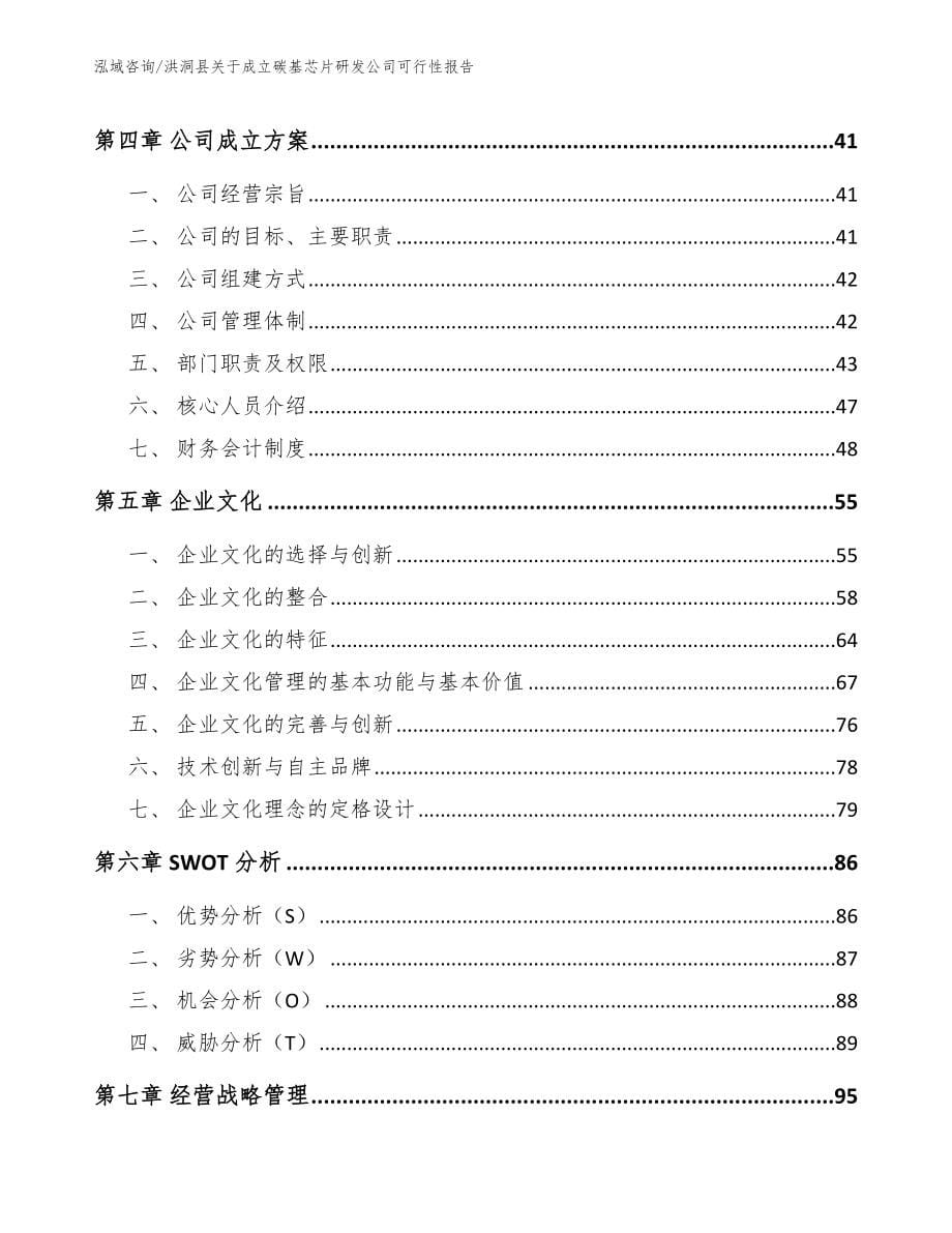洪洞县关于成立碳基芯片研发公司可行性报告（范文参考）_第5页