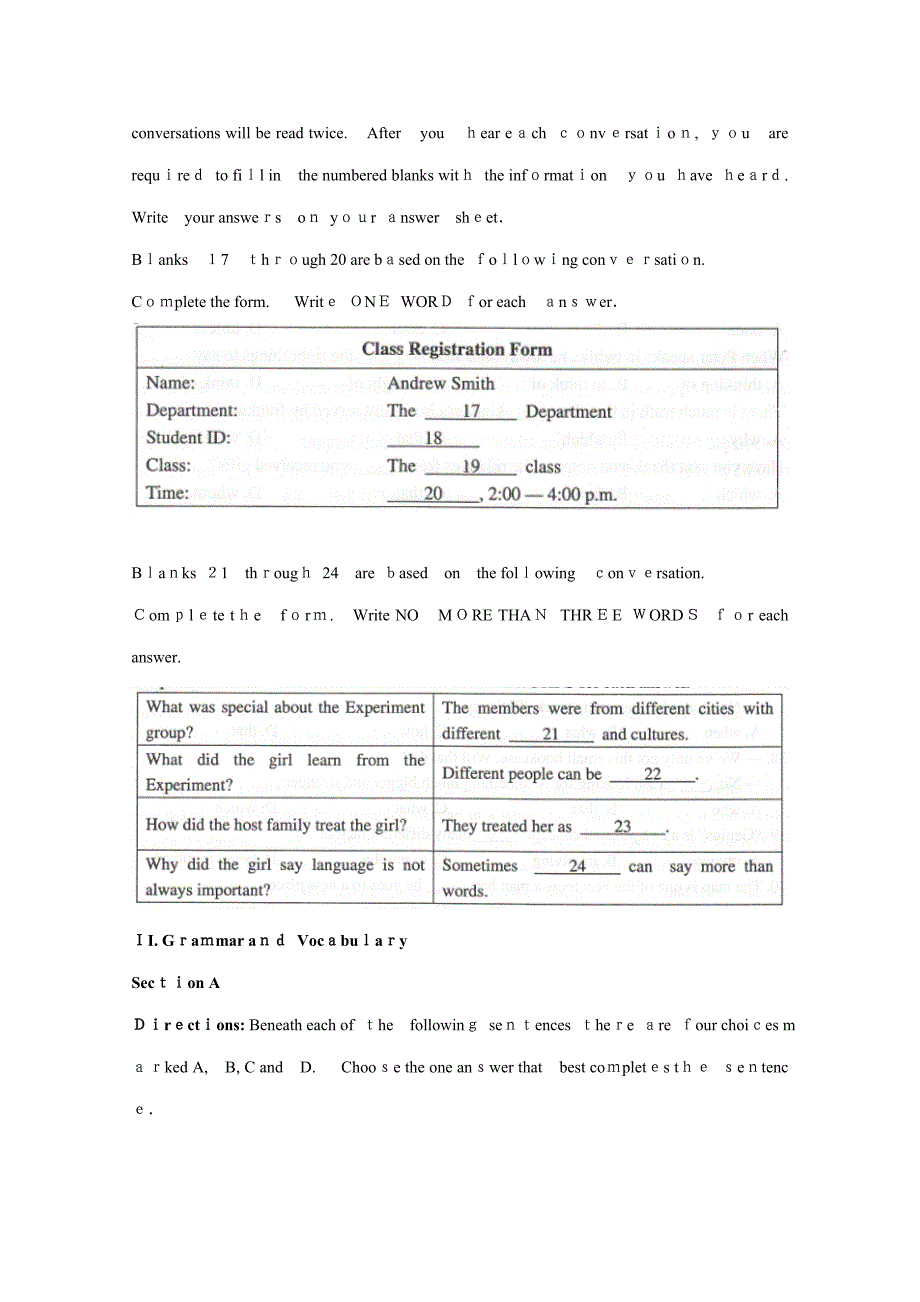 上海高考英语试卷句答案完美解析(版)_第4页