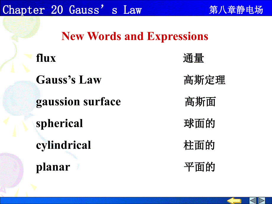 大学物理高斯定理课件英文版_第1页