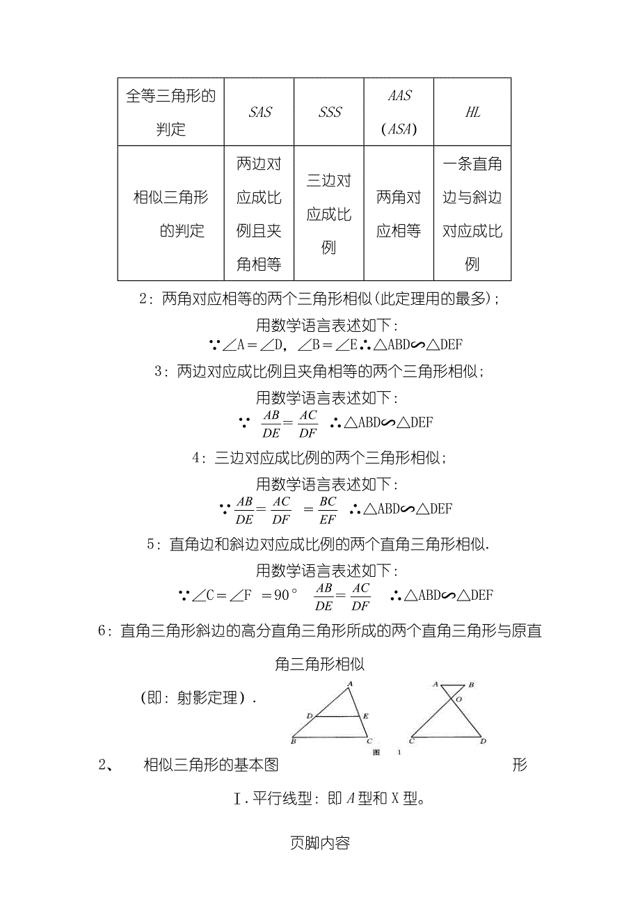 初三数学《相似三角形》知识点归纳_第4页