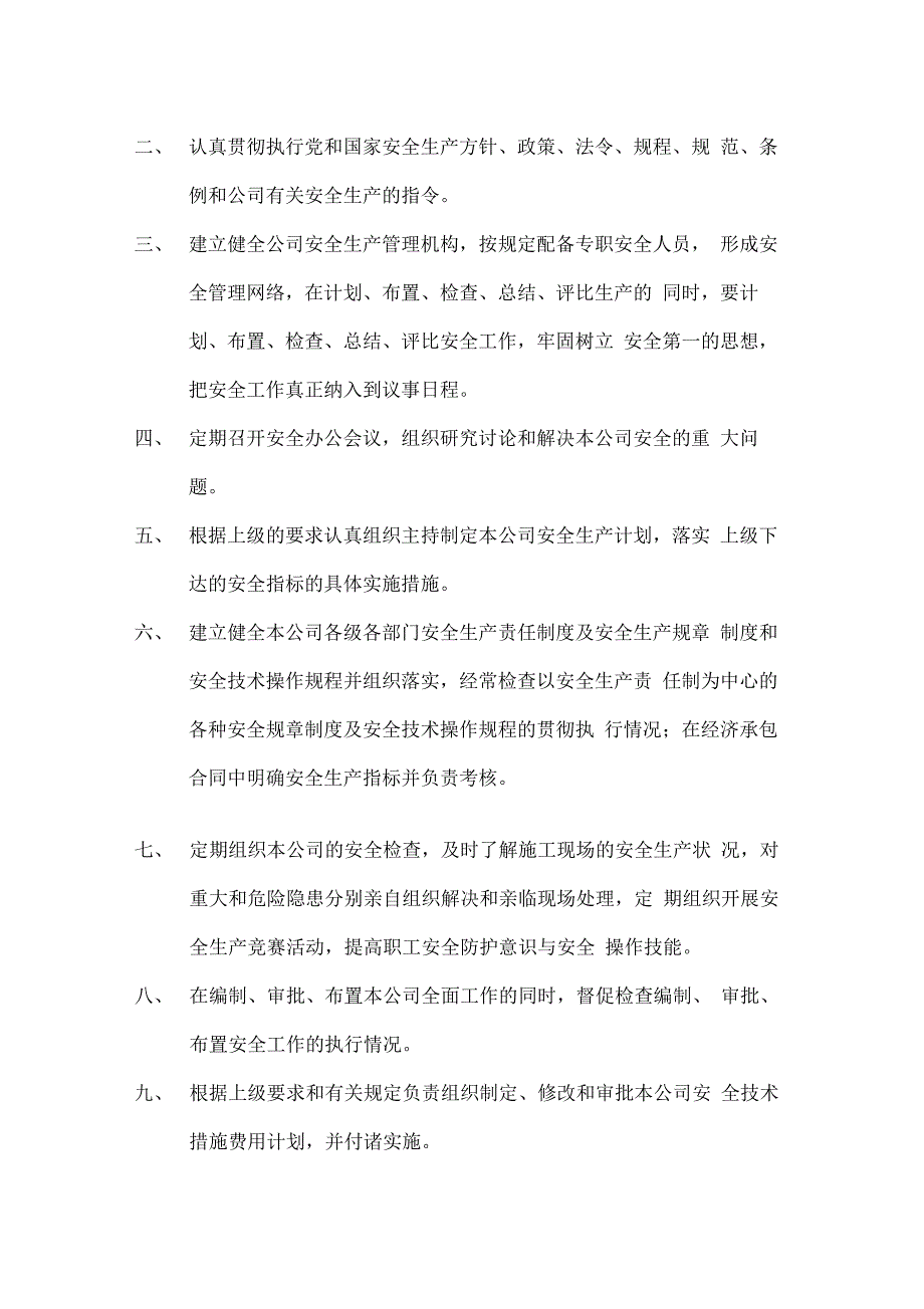 各级各部门安全生产责任制最新版本_第3页