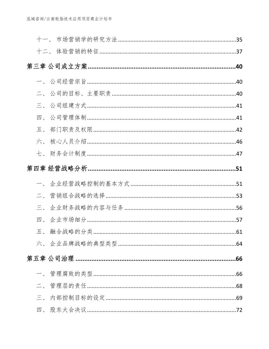 云南轮胎技术应用项目商业计划书【模板范文】_第2页